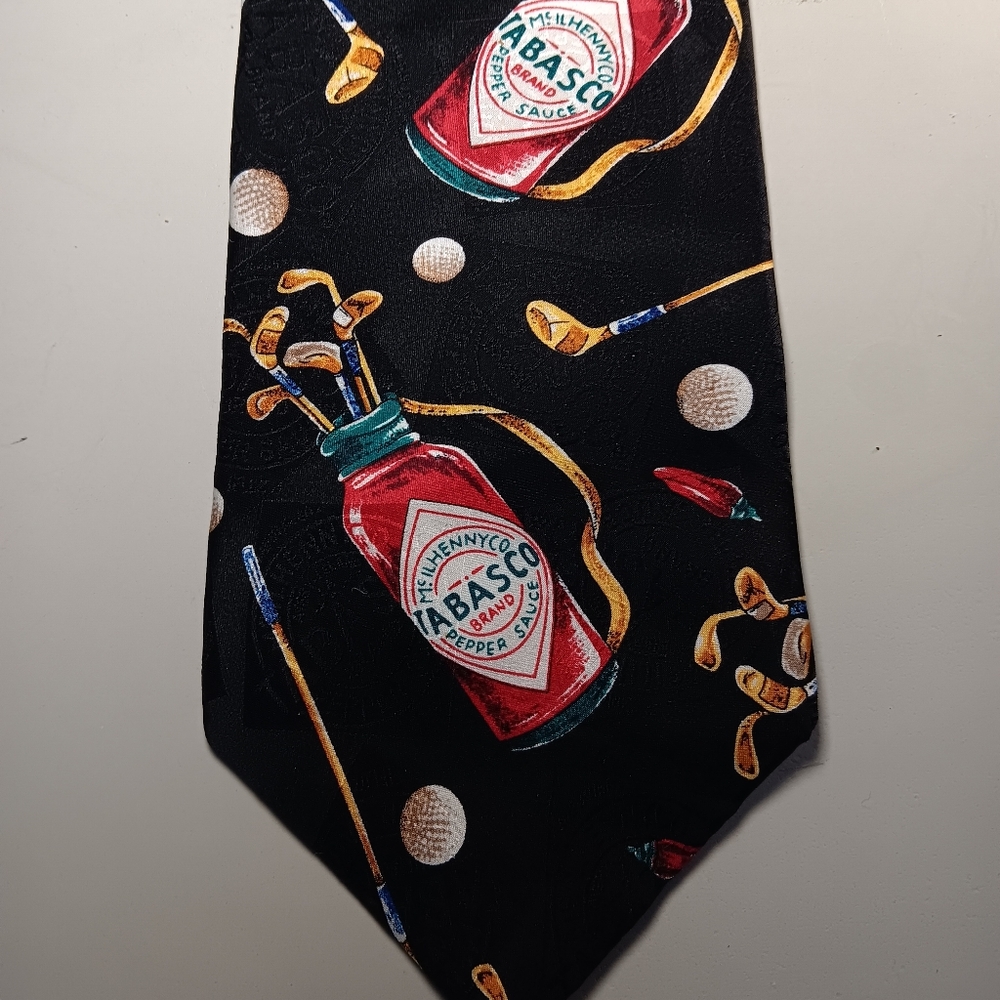 TABASCO Golf Silk Tie U.S.A